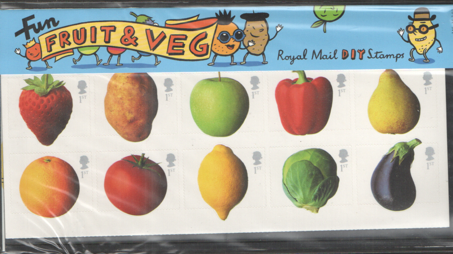 (image for) 2003 Fun Fruit & Veg Royal Mail Presentation Pack 345
